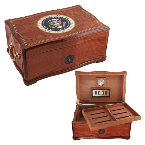 Image of White House Humidor Gift Set Combo Presidente - Free Shipping