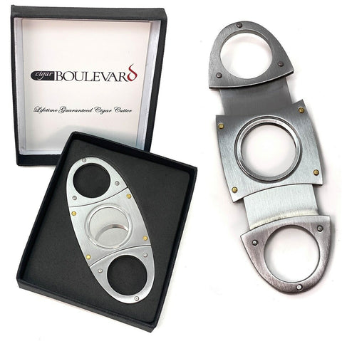 Image of Aluminum 20 Count Cigar Traveler Kit (Cigar Cutter, Ashtray, Humidifier)