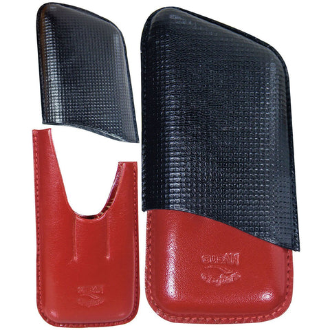 Image of Cuba Cigar Leather Case with 3 Fingers