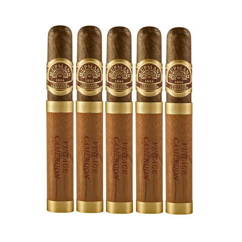 Image of Combo H. Upmann Vintage (Humidor, Pack of 5 cigars, 2 humidifier, Leather Case & Ashtray)