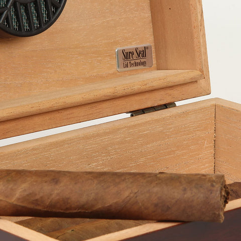 Image of Travel Cigar Humidor Mahogany Traveler for 10 Cigars