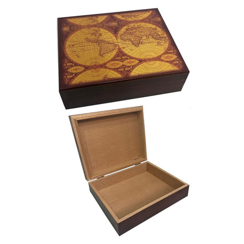 Image of NEW Small Two World Cigar Humidor for 20 Cigars