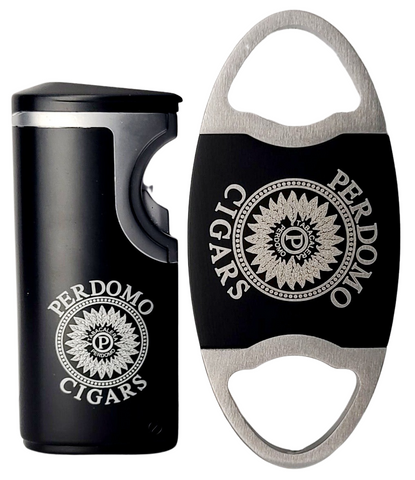 Image of Perdomo USB Dual Triple Lighter Refillable and Cigar Cutter