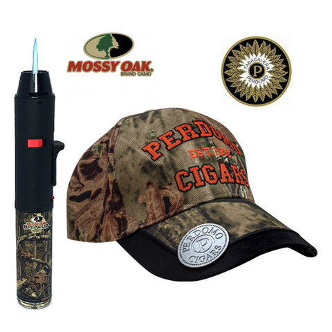 Image of Perdomo MOSSY OAK Pack EAGLE TORCH Turbo Single Jet 7" Pen & Cap