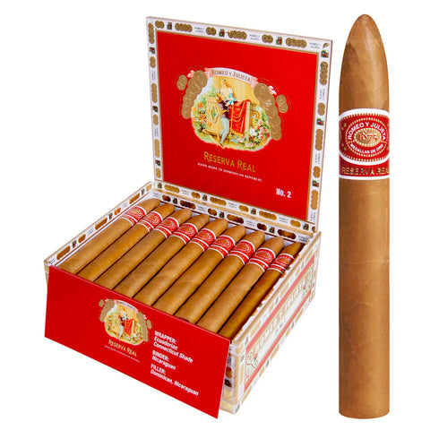 Image of ROMEO Y JULIETA RESERVA REAL Packs, Boxes and Tubes Cigars - Cigar boulevard