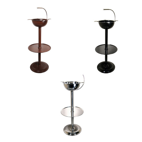 Image of Metal Ashtrays STINKY STANDING Stainless Steel Metal Cigar Ashtray for 4 Cigars
