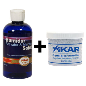 Xikar Crystal Gel Humidification Jar 2oz plus HUMSOL