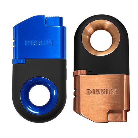 Image of DISSIM INVERTED DUAL Torch Cigar Blue & Rose Gold