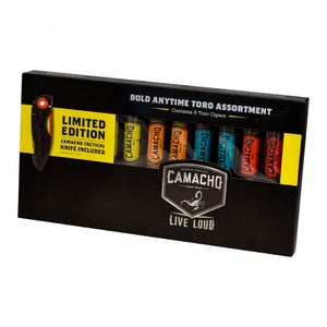 Camacho SAMPLER Bold Anytime TORO 6 X 50 Pack of 8 with tactical knife
