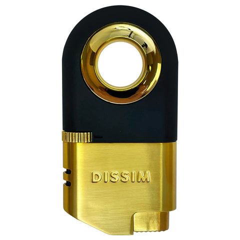 Image of DISSIM INVERTED DUAL Cigar Torch Black, Silver & Gold