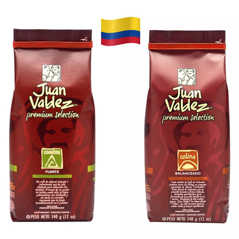 Image of COLOMBIAN JUAN VALDEZ PREMIUN Ground Coffee Pack of 12 Oz