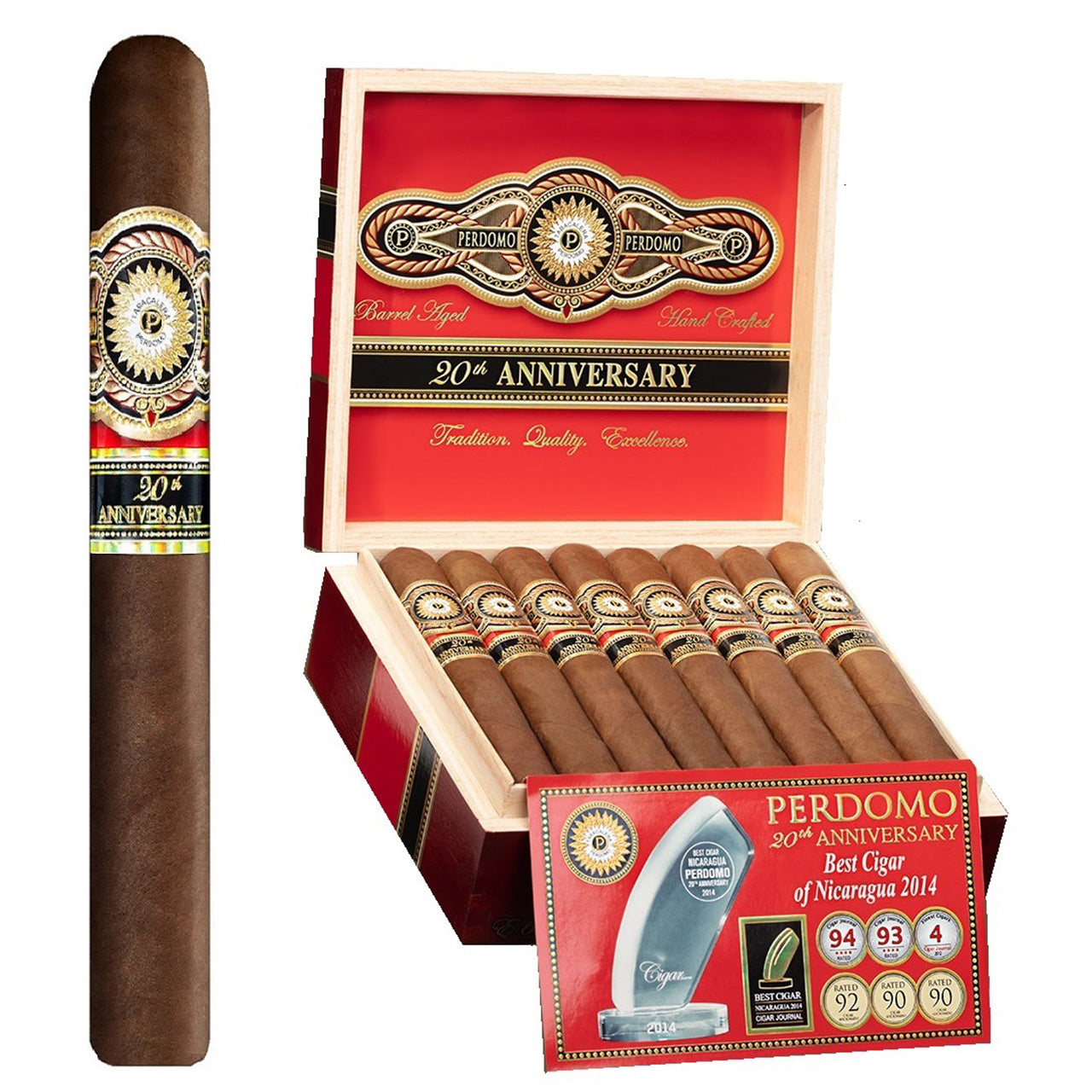 Perdomo 20TH ANNIVERSARY SUN GROWN "Boxes & Singles"