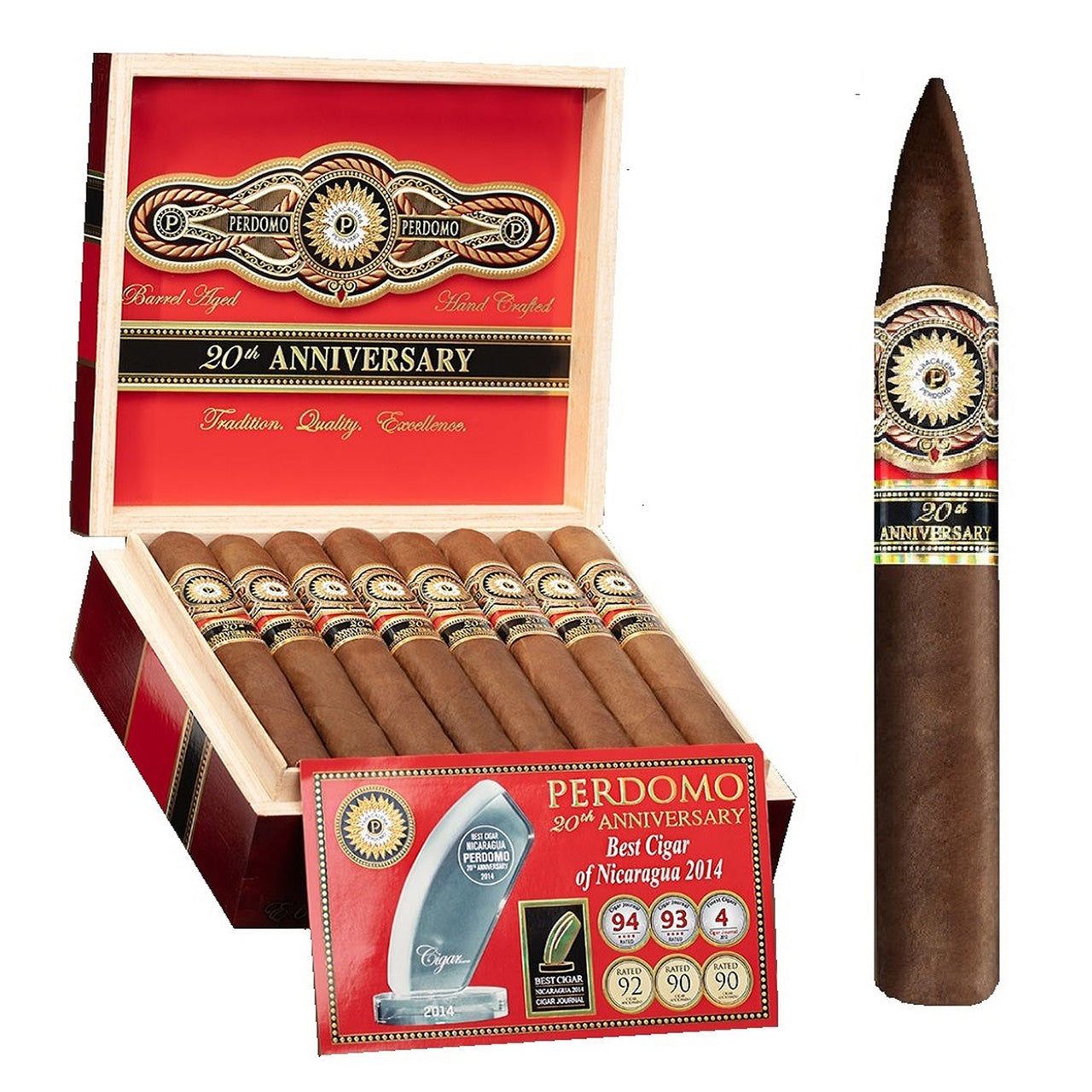 Perdomo 20TH ANNIVERSARY SUN GROWN "Boxes & Singles"