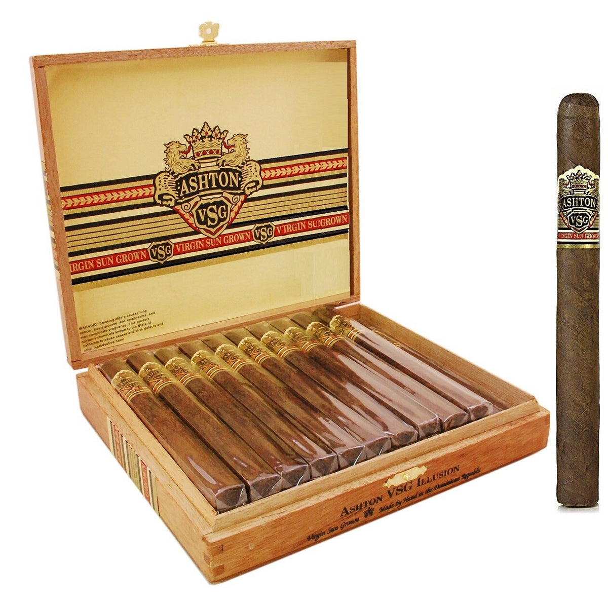 Ashton VIRGIN SUN GROWN ¨BOXES and SINGLES¨