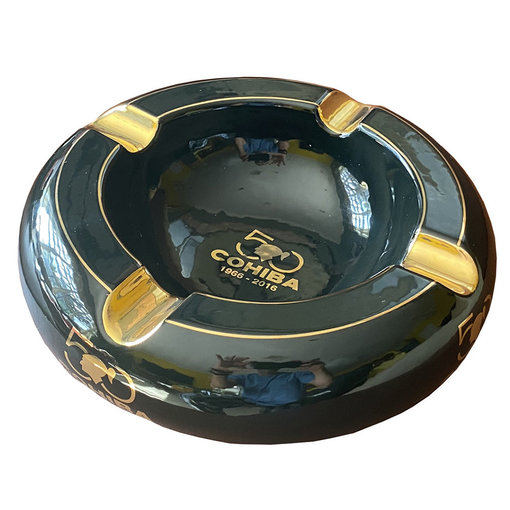 Ashtray Cigars COHIBA 50 th Anniversary Black Indoor Outdoor