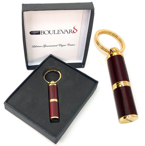 Cigar Boulevard Cigar Punch Cutter Stainless Steel Blade Cutter with RoseWood Body