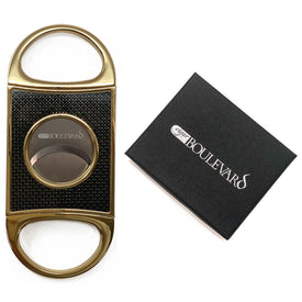 Cigar Boulevard Perfect Cigar Cutter Star Gold-Black Carbon Fiber
