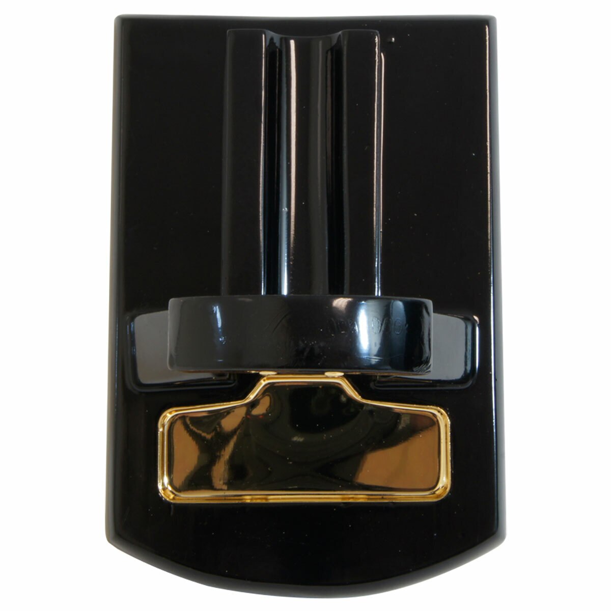 Desk Cigar Cutter Glossy Black with Gold