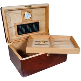 Cuban Crafters Colores Madera Wood Bubinga Humidor for 100 Cigars