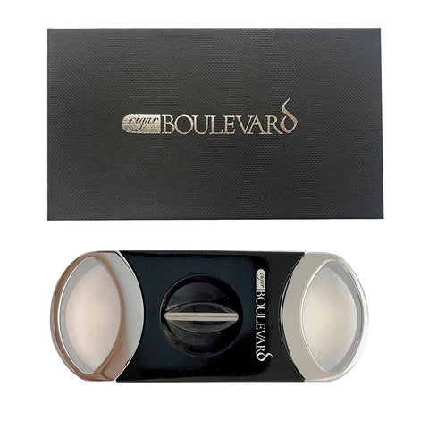 Image of Cigar Boulevard V Perfection Black Lacquered Cigar Cutter