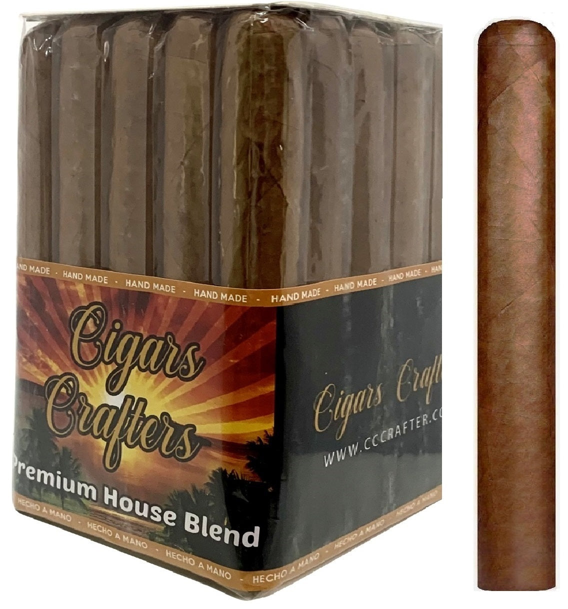 Combo Cigars Crafters (Humidor, Cigar Crafters bundle, 2 humidifier, Cutter & Ashtray)