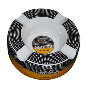 Ashtray COHIBA MASSIVE Porcelain with Four Wide Grooves