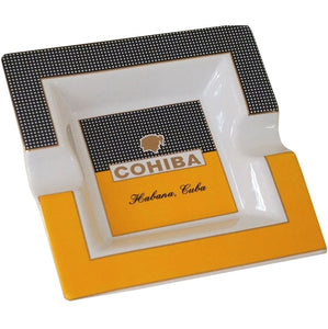 Ashtray COHIBA SQUARE with Two Wide Grooves