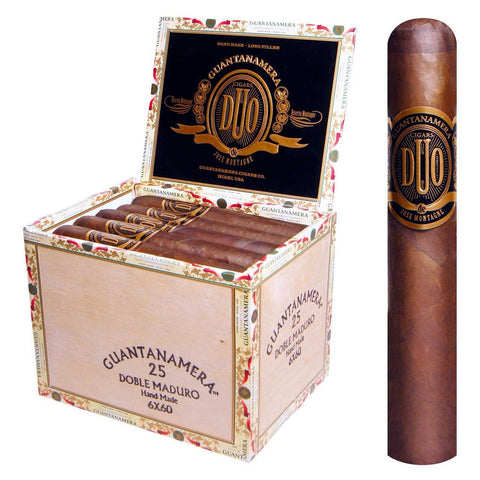 Guantanamera DUO Doble Maduro Miami 6 x 60 cigars Box of 25 - Cigar boulevard