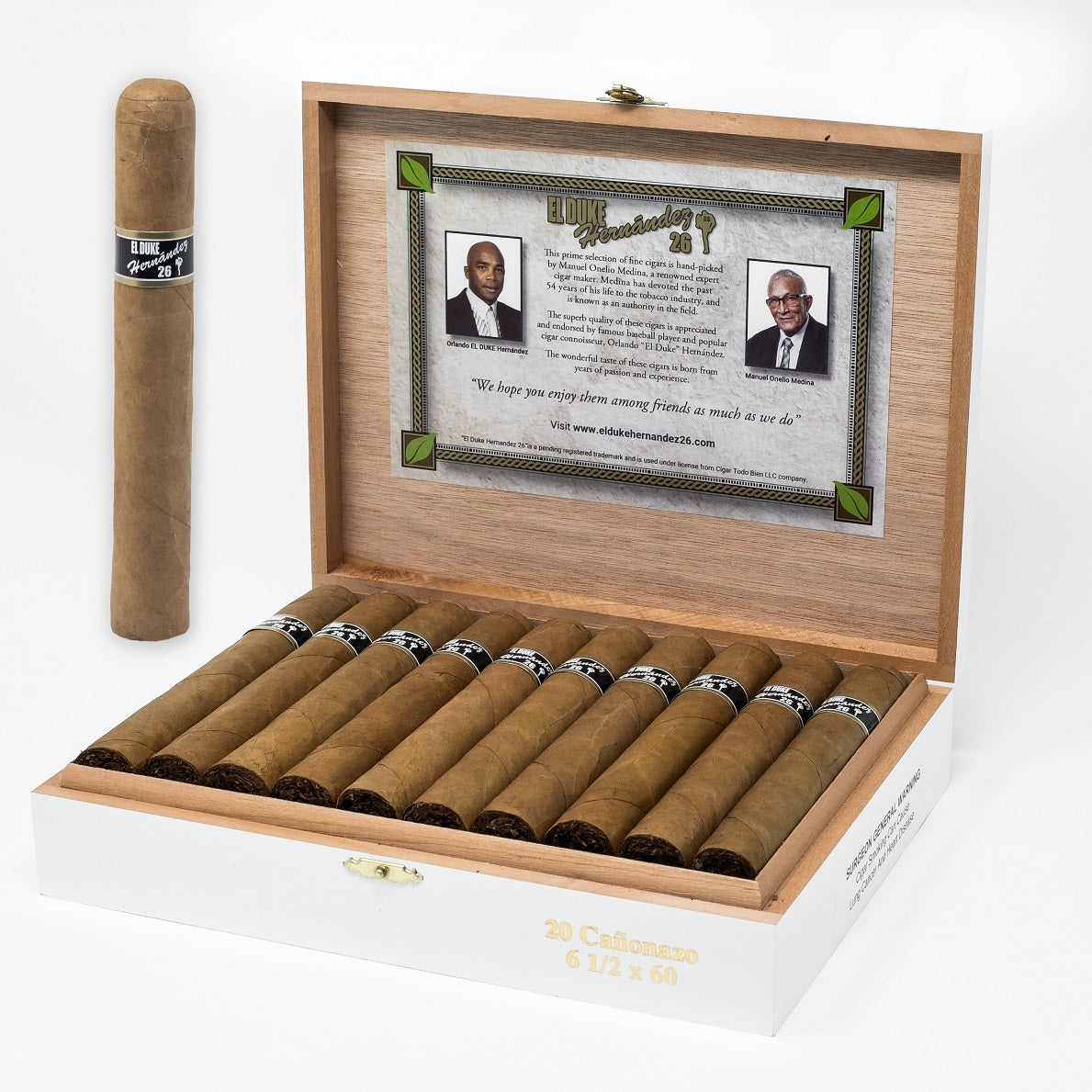 El Duke Hernandez 26 Habano cigars Box of 20 - Cigar boulevard