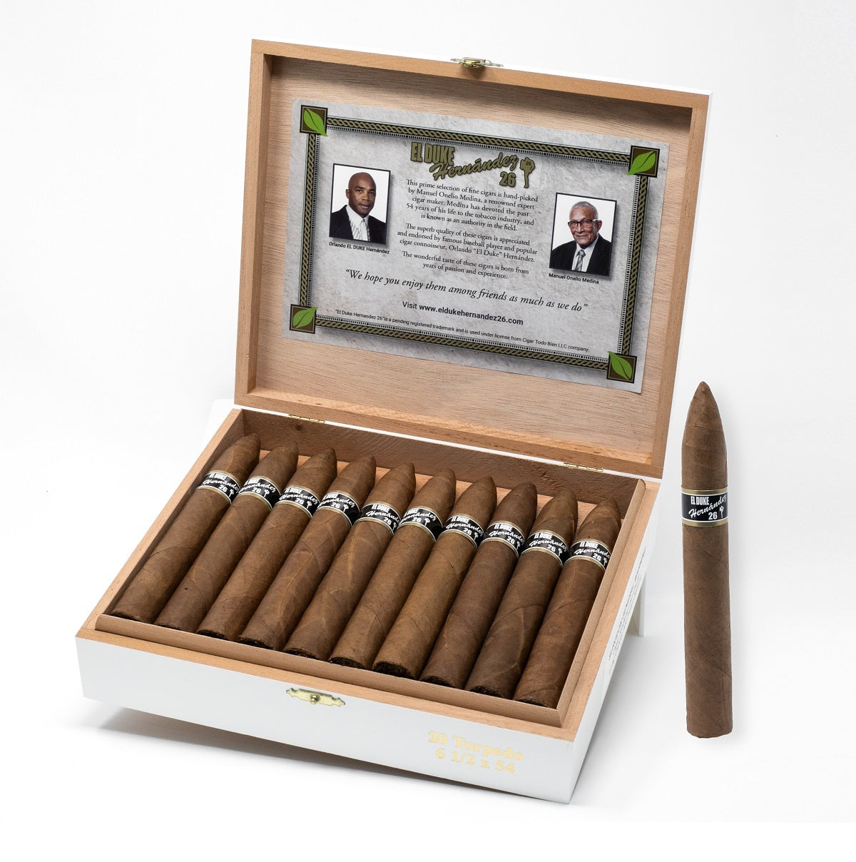 El Duke Hernandez 26 Habano cigars Box of 20 - Cigar boulevard