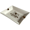 Ashtray COHIBA EXTRAVAGANZA Off White Porcelain with Two Wide Grooves