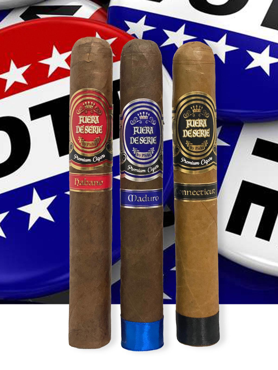 Combo Fuera de Serie Cigars, Cigar Cutter, Eagle Quad Torch