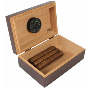 Travel Cigar Humidor Mahogany Traveler for 10 Cigars