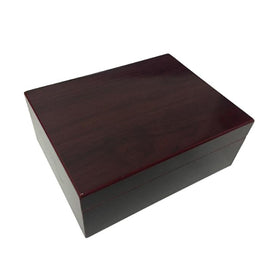 Travel Cigar Humidor Mahogany Traveler for 10 Cigars