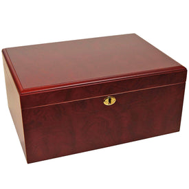 Bargain Humidors Clasico Rosa Rosewood Desktop Humidor for 100 Cigars - Cigar boulevard