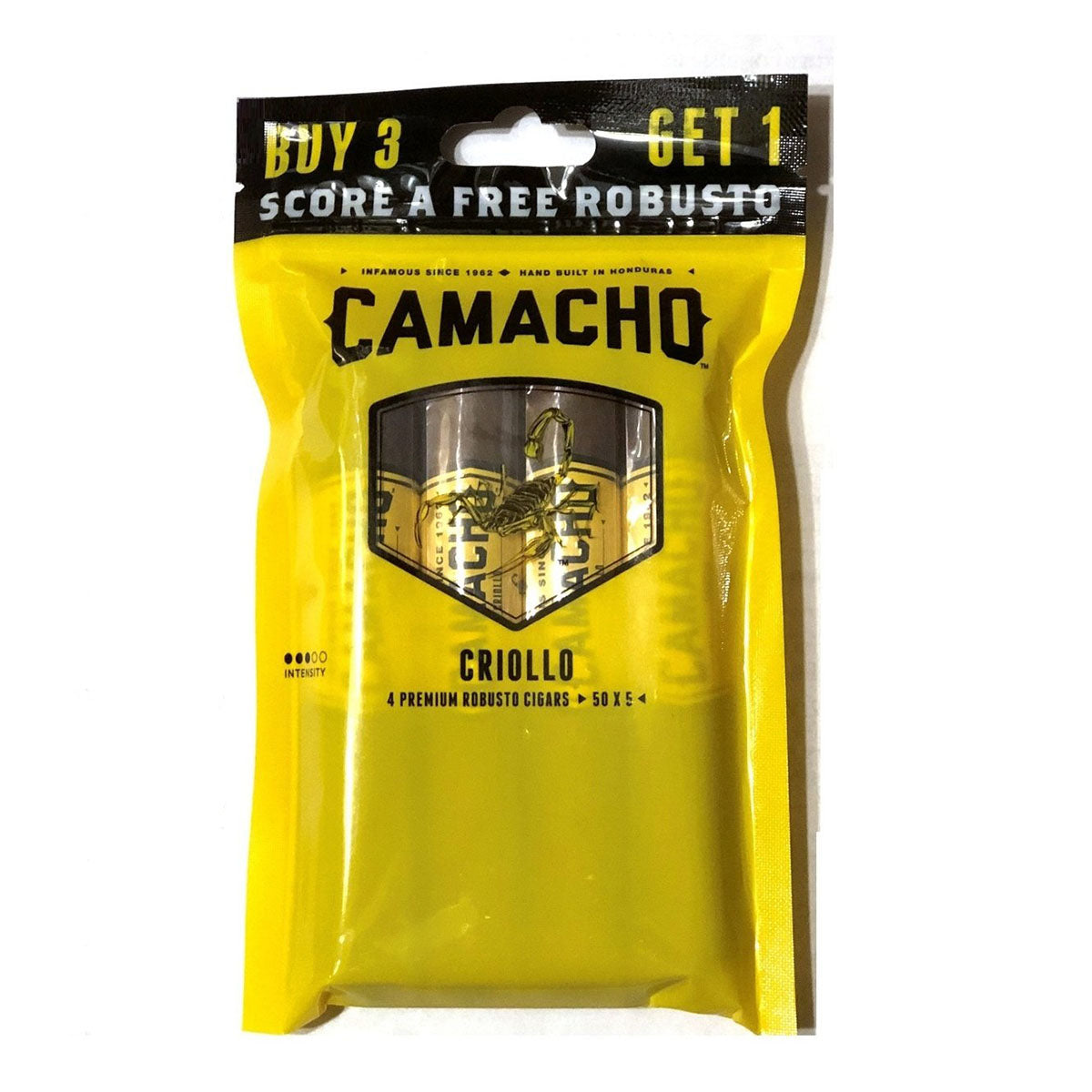 Camacho CRIOLLO "Box, Pack and Single"
