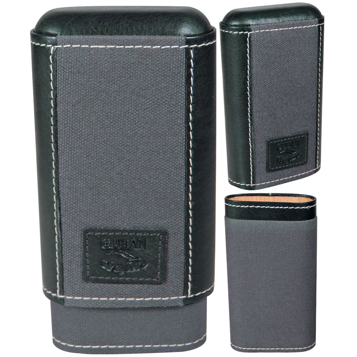 Cigar Case Isla Pocket Humidors Hard for 3 Cigars