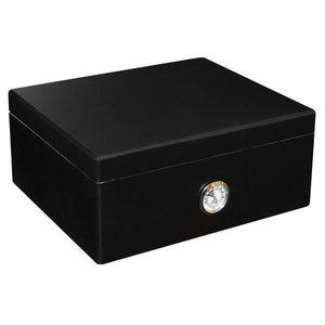 "LE PEINTRE" Black Desktop Humidor for 50 Cigars