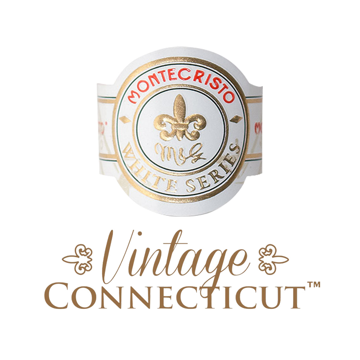 Montecristo WHITE VINTAGE CONNECTICUT "Boxes and Single"