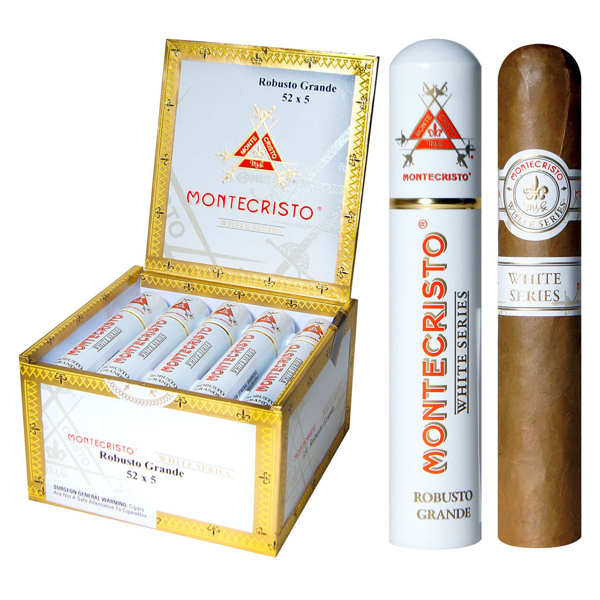 MONTECRISTO WHITE SERIES Packs, Boxes and Singles Cigars - Cigar boulevard