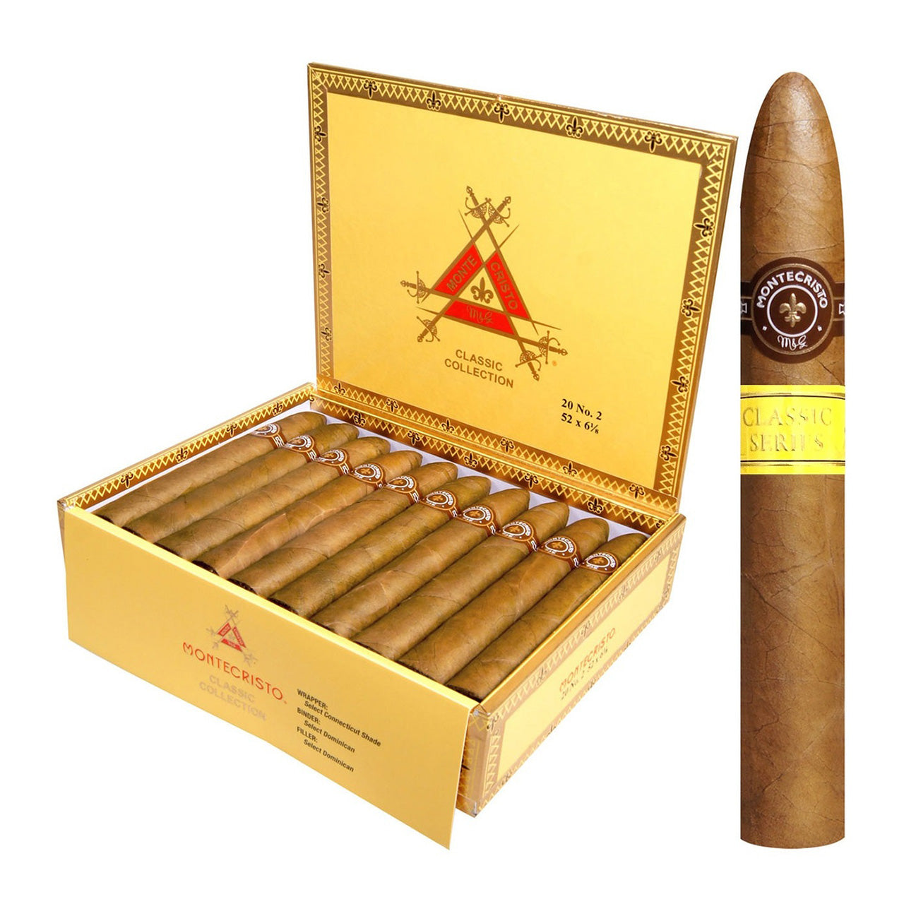 Montecristo CLASSIC "Boxes and Single"