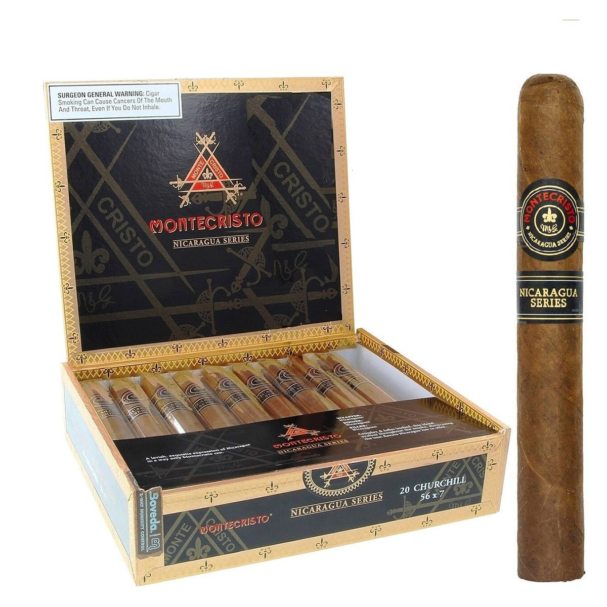 Montecristo NICARAGUA SERIES "4 Differente Boxes"