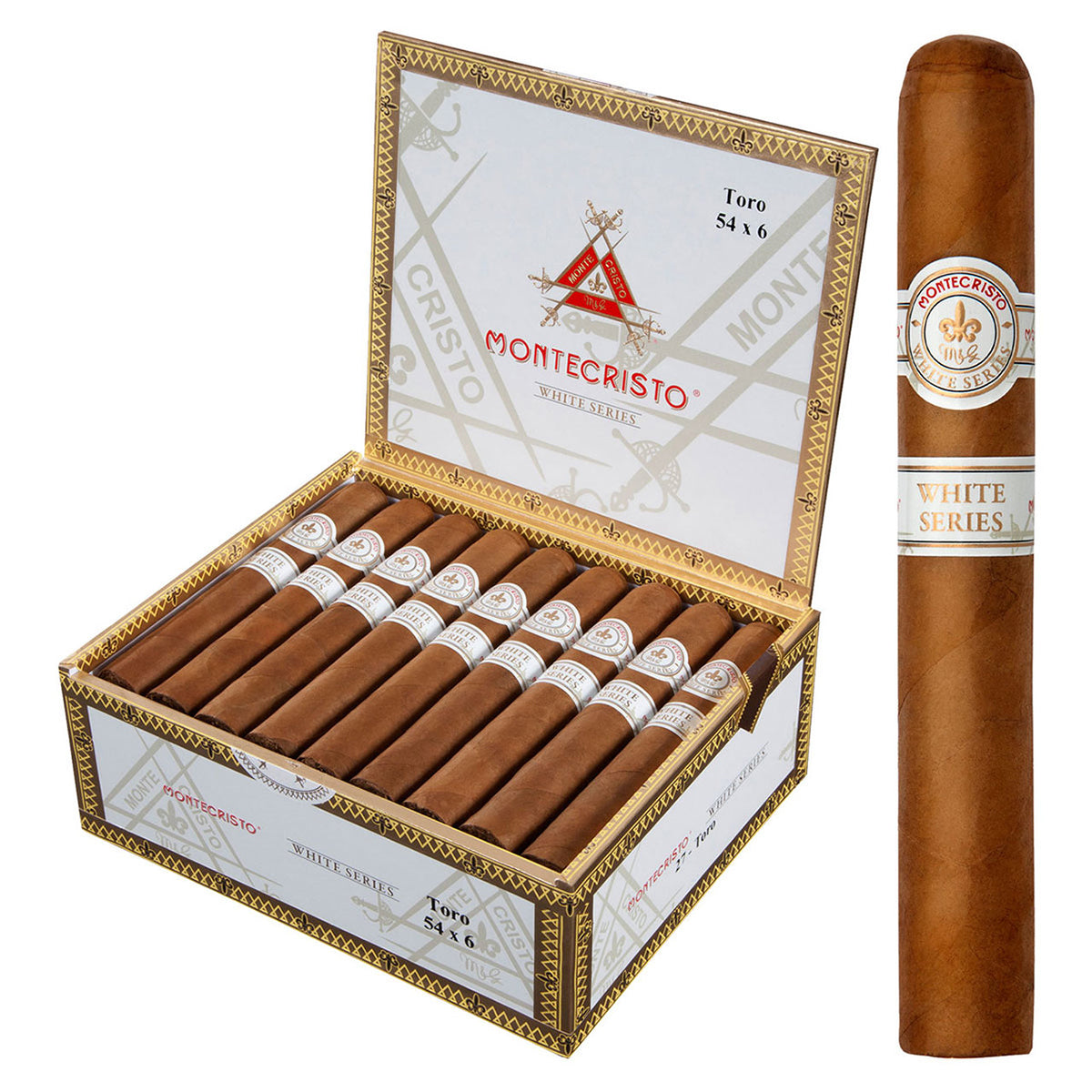 MONTECRISTO WHITE SERIES Packs, Boxes and Singles Cigars - Cigar boulevard