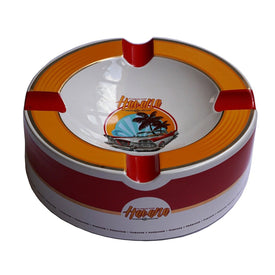 Cigars Ashtrays OLD HAVANNA ORANGE Porcelain 4 Grooves