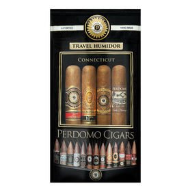 Perdomo Assortment CONNECTICUT EPICURE Pack of 4 (Humi-Bag)