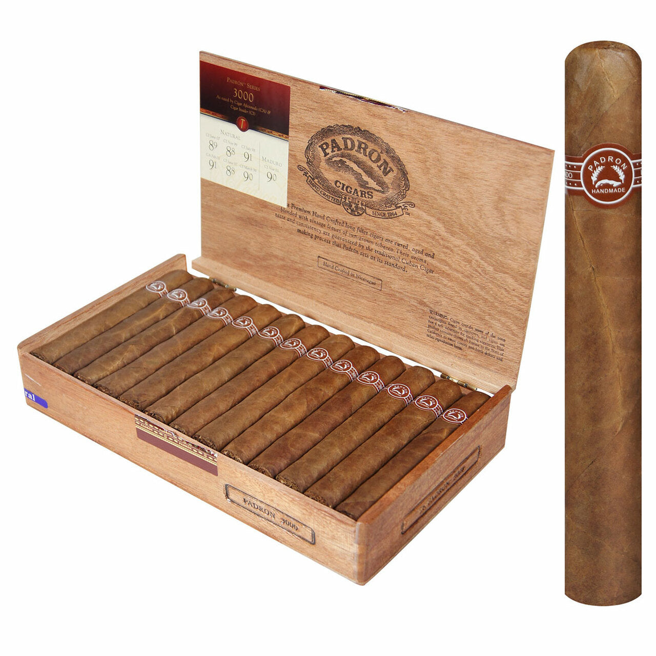 Padron SERIES NATURAL "Box and Single"