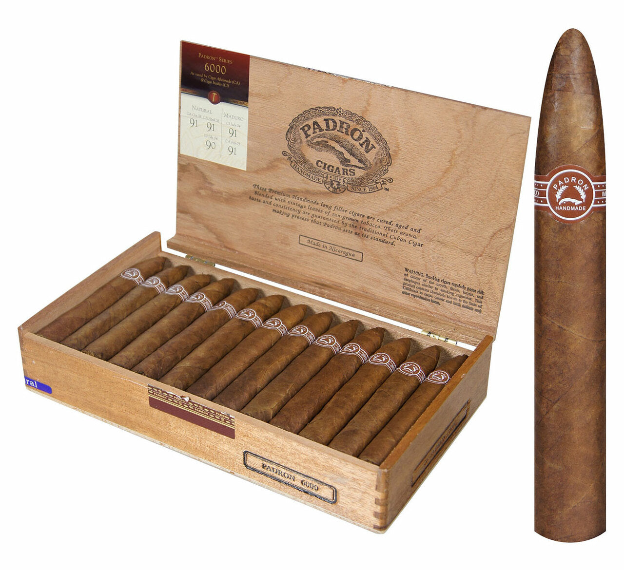 Padron SERIES NATURAL "Box and Single"
