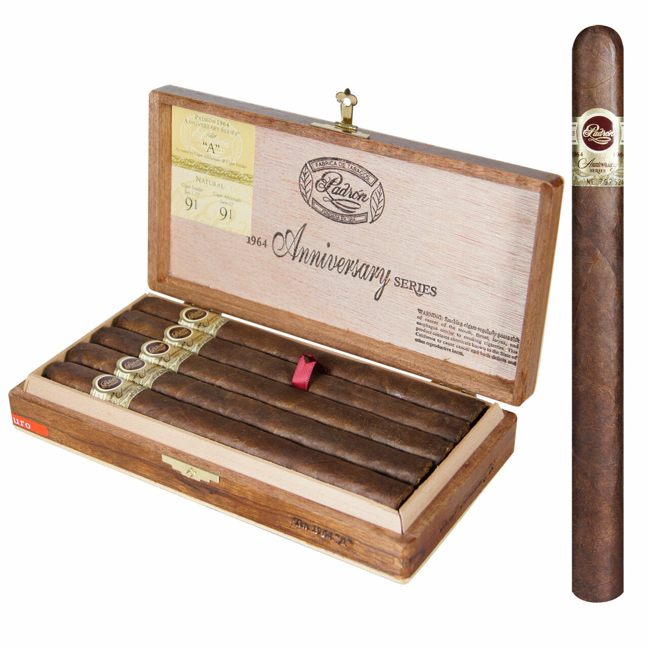 Padron 1964 ANNIVERSARY MADURO "Box and Single"