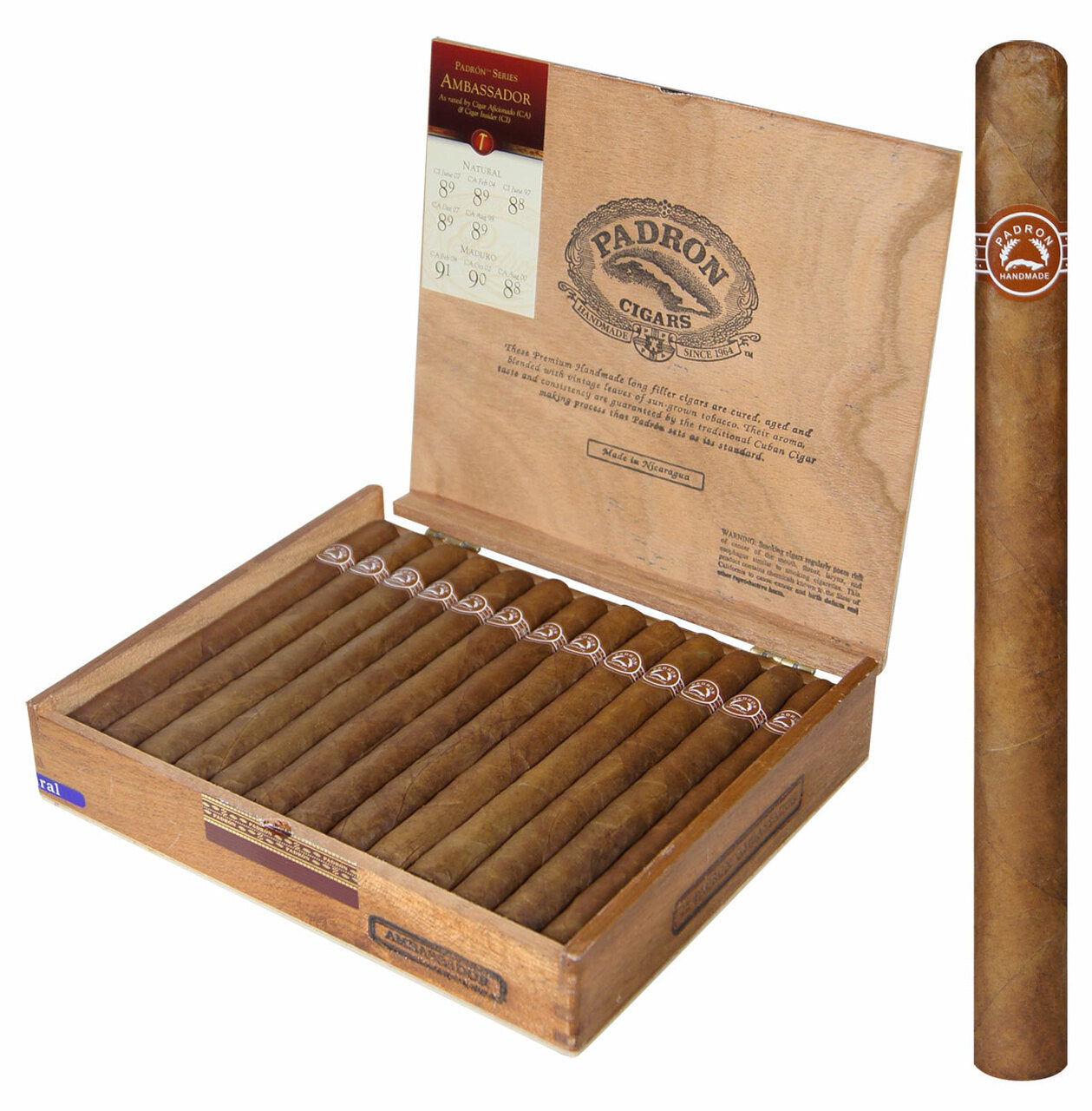 Padron SERIES NATURAL "Box and Single"