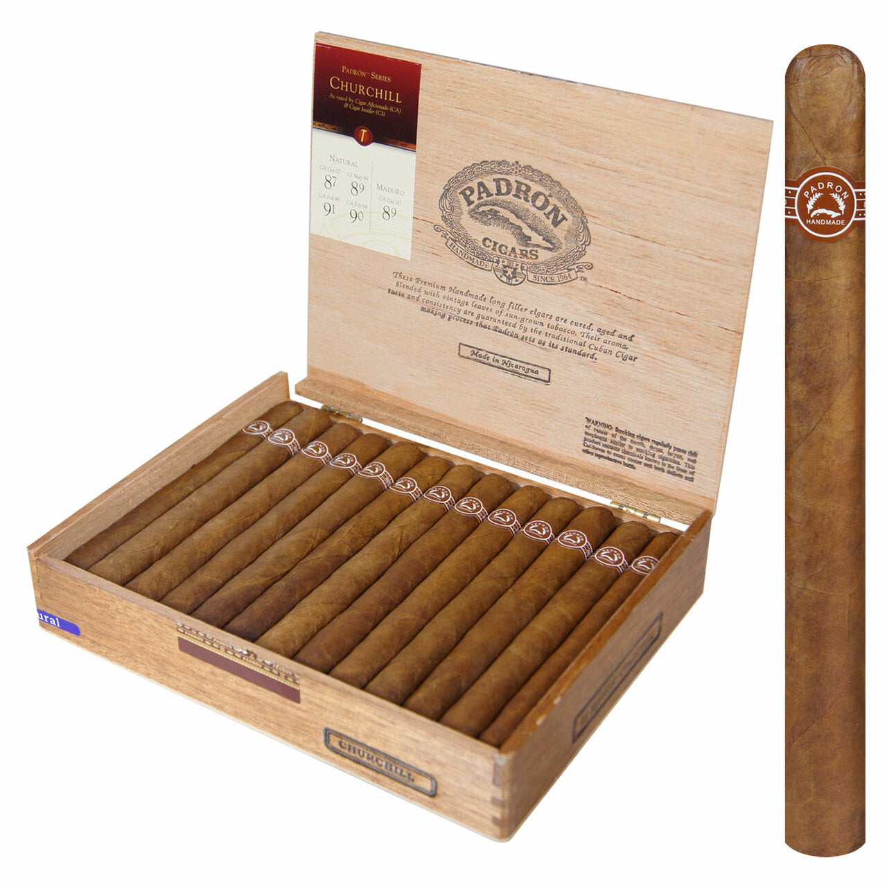 Padron SERIES NATURAL "Box and Single"